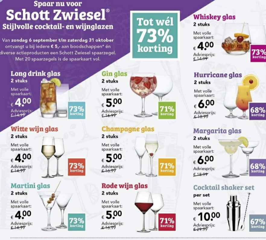 Weggelaten Merg Consumeren DEEN glazen actie 2020 | Spaar wijn & cocktail glazen van Schott Zwiesel.